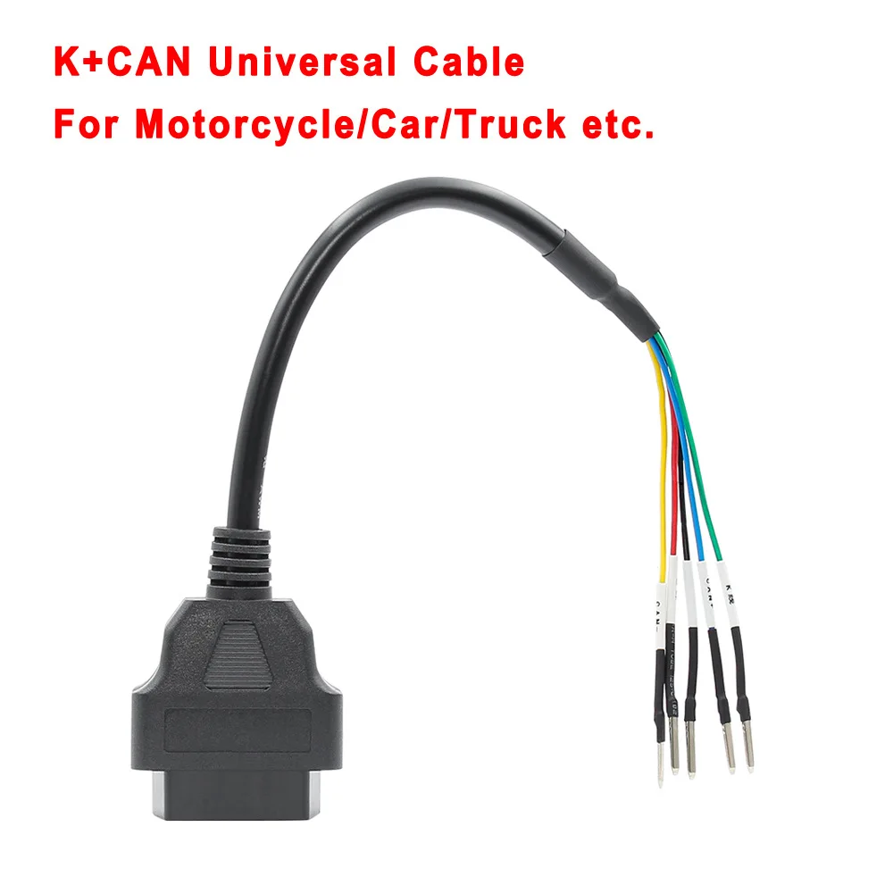 OBDII 16 Pin OBD OBD2 Женский K линия Перемычка тестер + can разъем автомобильный