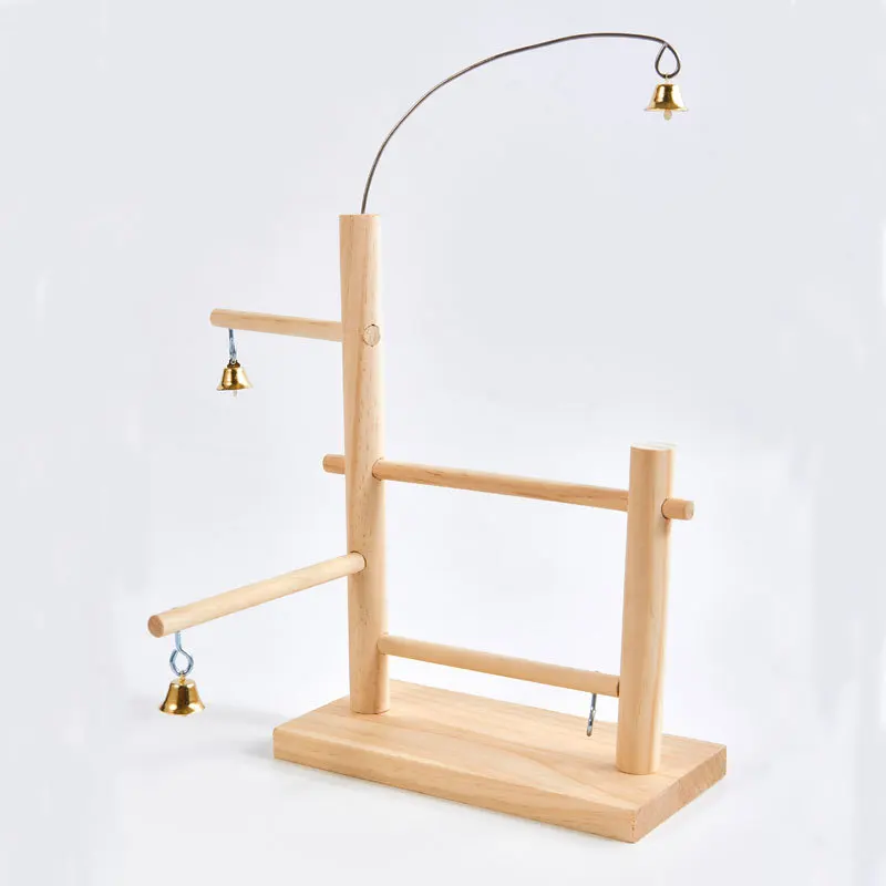 Bird rack wooden display rack bird supplies parrot interactive amusement park parrot training station stick stand