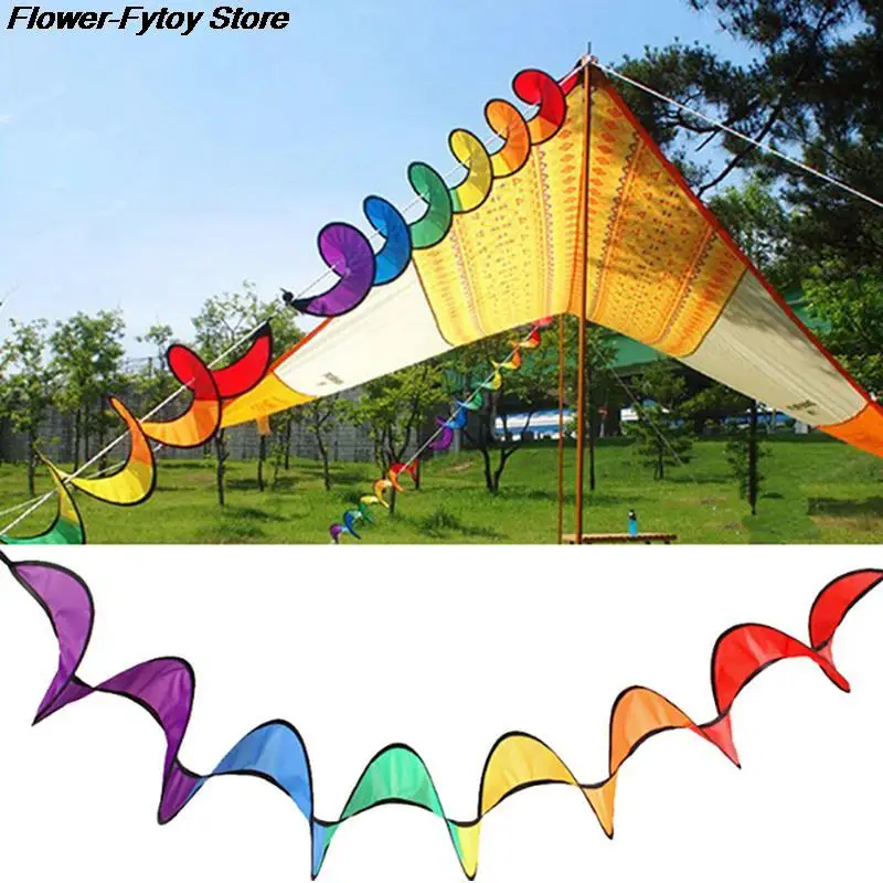 

Colorful Camping Tent Foldable Rainbow Spiral Windmill Wind Spinner Home Garden Decor Ornaments Classic Toys