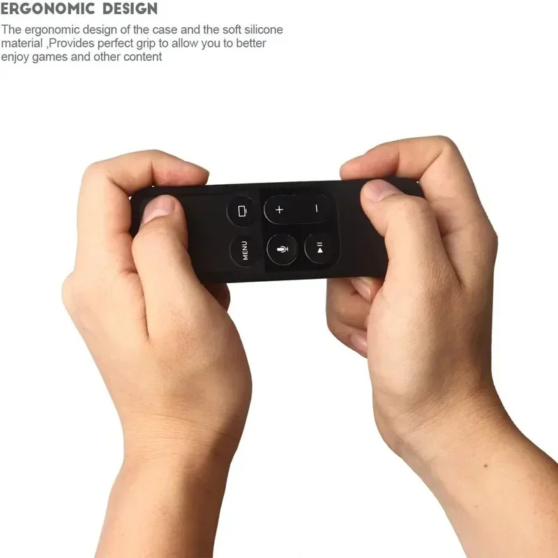 Фото Цветной силиконовый защитный чехол с защитой от падения для Apple TV 4 удаленного управления Пылезащитный Водонепроницаемый защитный чехол №4