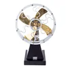 Vintage 4 Blades Heat Powered Stove Table Fan Stirling Engine model Science Experiment Toy 4