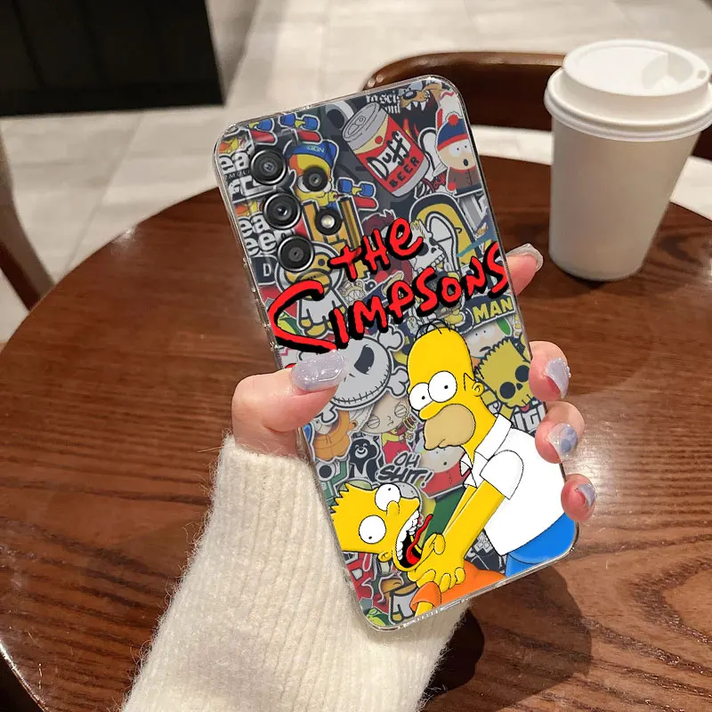 Homer-Simpsons Soft Clear Phone Case