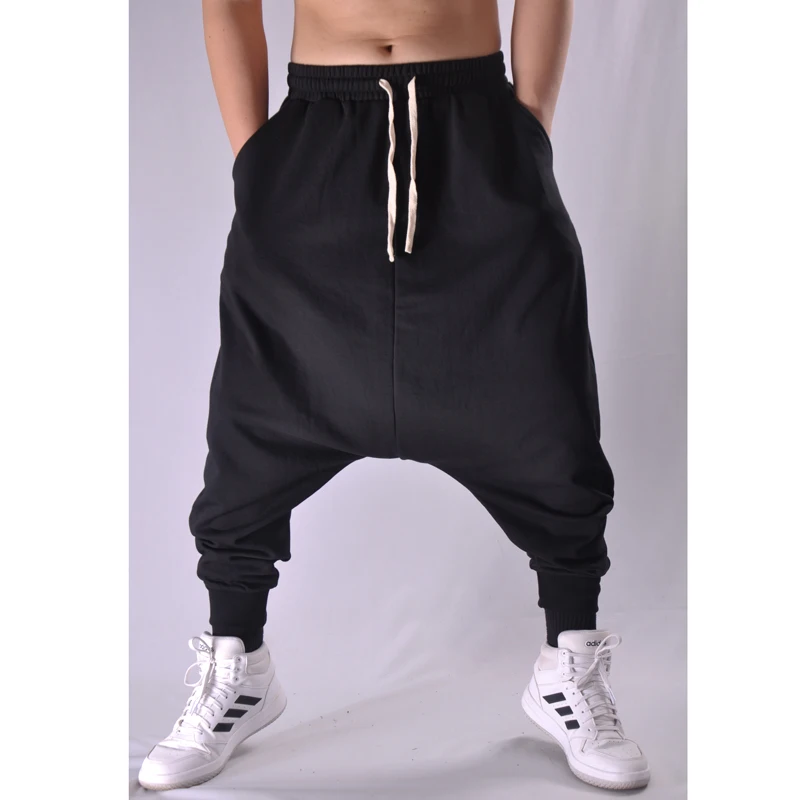 

Men's Baggy Trousers Sweatpants Loose Crotch Hip-hop Big Harem Pants Large Size Flying Squirrel Sports Jogging Pants