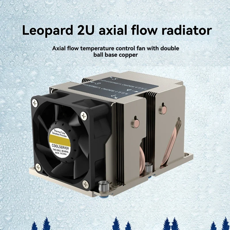 Cooling Fan LGA3647-2U-R83 240W For Lga 3647 Narrow Type Radiator 2U Heat Sink 4 Heat Pipe Side Blow