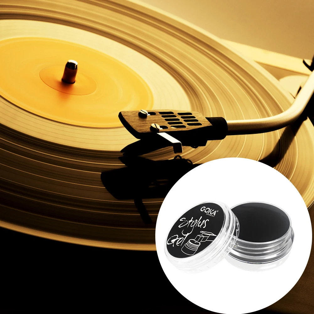 Phonograph Needle Cleaner Anti-Static Record Needle Cleaning Gel Reusable LP Cartridge Needle Cleaner Vinyl Record Cleaning Tool