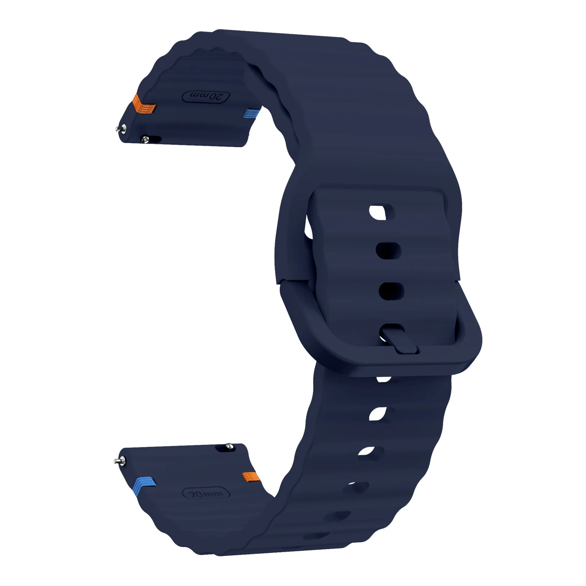 Silicone Bracelet Wristband - 20mm/22mm - Ocean Band Design