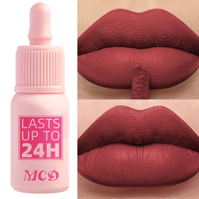 19 Colors Non-stick cup Velvet Satin Gloss Lip Glaze Liquid Matte Lipstick Waterproof Lip Tint Makeup for Women Gift Lip Cosmeti