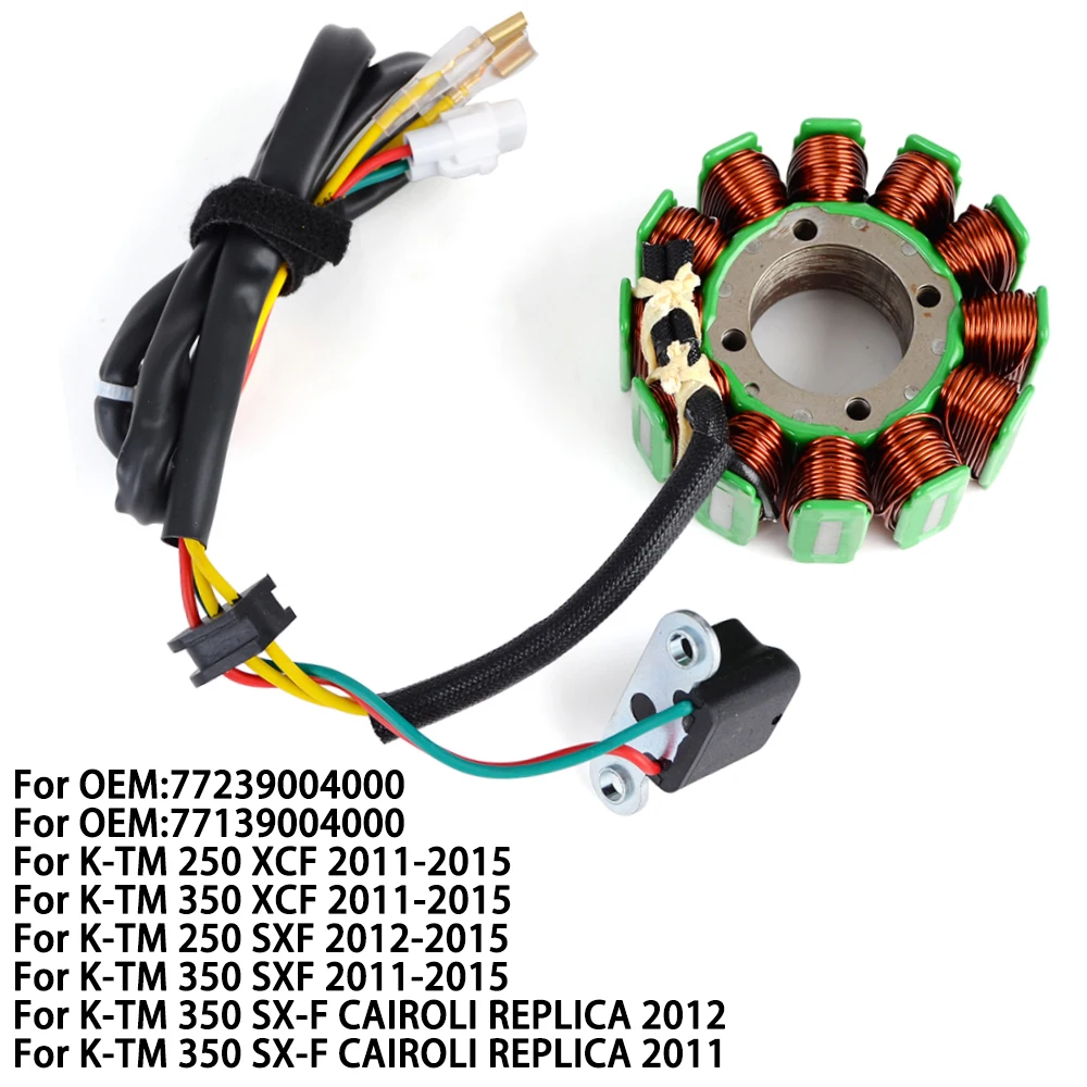 

Stator Coil for KTM 250 350 XCF SXF 2012-2015 XC-F SX-F 250 350 77239004000 77139004000 for Husqvarna FC250 FC350 FC 250 350