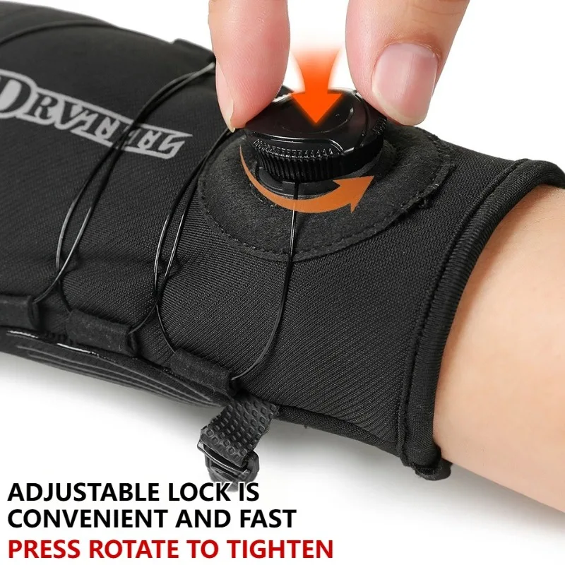 Winter Cycling Gloves Thermal Insulated Waterproof Windproof Unisex Touchscreen Compatible for Outdoor Riding Skiing Running