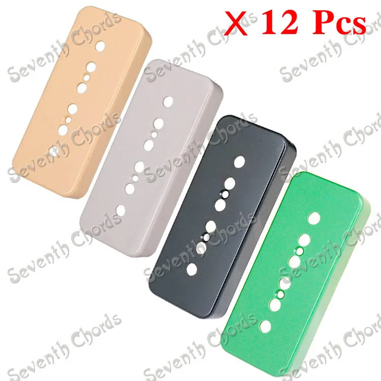 

12 Pcs P 90 P90 Soap bar Soapbar Soap-bar 6 String Pickup Cover For Electric Guitar Replacement parts - 4 Color for choose