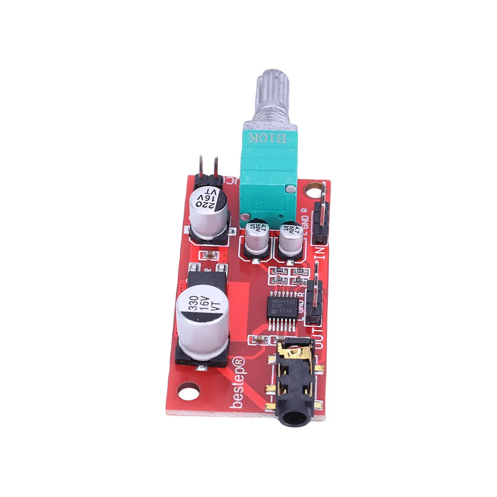 MAX4410 Headset Amplifier Low Power Mini Amp Pre-Amplifier Board Miniature Earphone Amplifier Module Power Preamplifier