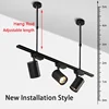 Track Light Rail Set 2 Wire Lighting Fixture 0.5M 1M Spot Led Track Lamp for Living Room Straight/L Shape Connectors Ceiling Box 6