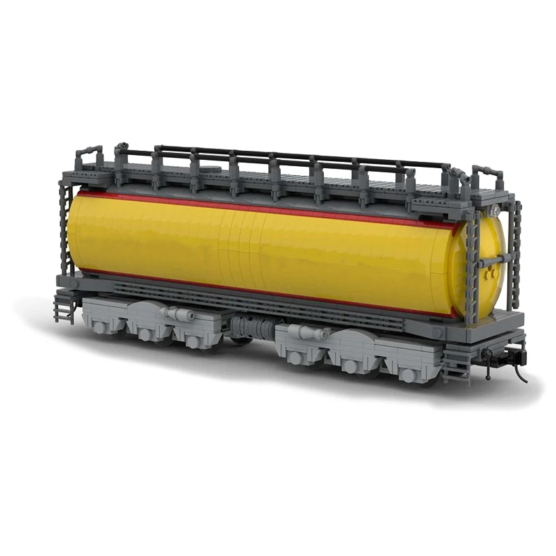 

MOC Wagon Union Pacific Freight GTEL 8500 Tanker Building Blocks Track Train Vehicle Model Bricks Toy For Children Birthday Gift