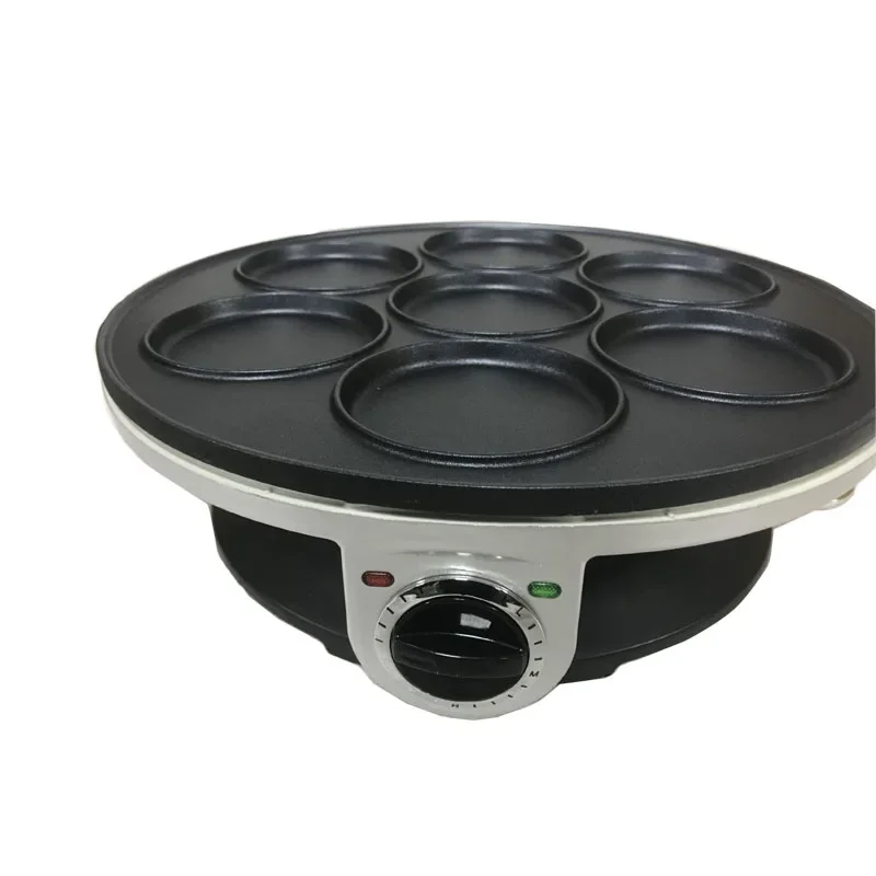 home Crepe Maker Non-stick Pancake Machine Multifunction Electric baking pan machine 7-hole pancake machine Breakfast Machine1pc 5