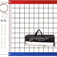 Beach Volleyball Net Outdoor Portable Outdoor Volleyball Net Replacement Volleyball Practice Net For Pool Backyard Beach Lawn 1