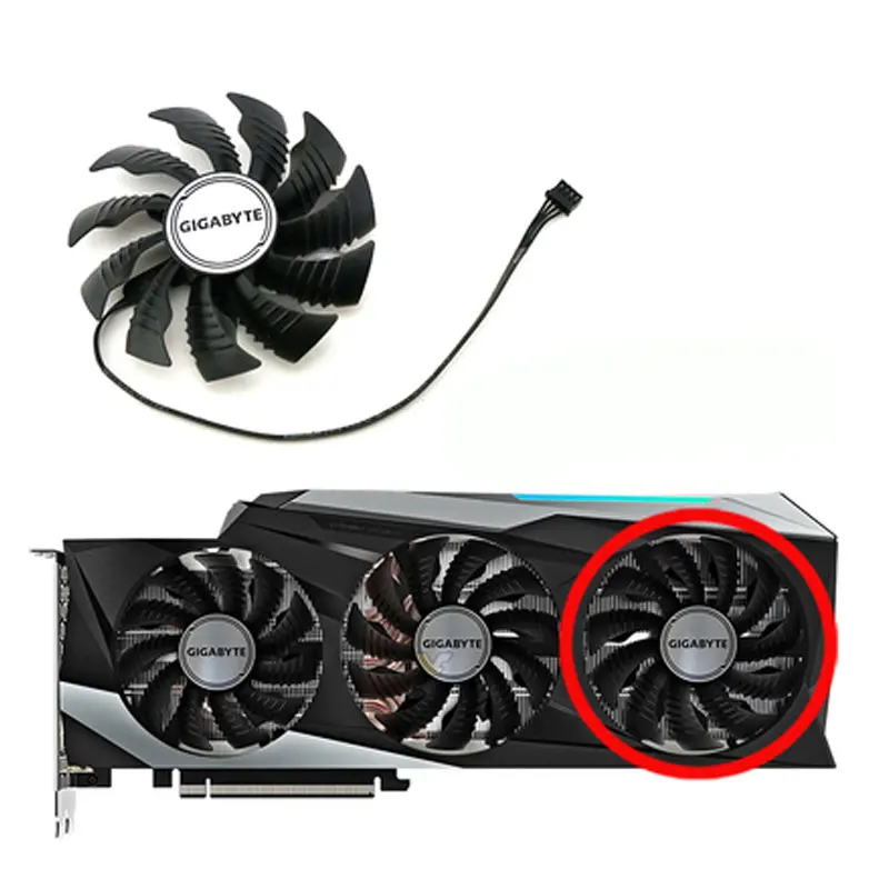 Ventilador de Placa Gráfica Ventilador de Refrigeração para Gigabyte Rtx 3070ti T12h T129215bu Rtx 3080 3080ti 3090 Gaming oc - Imagem 3