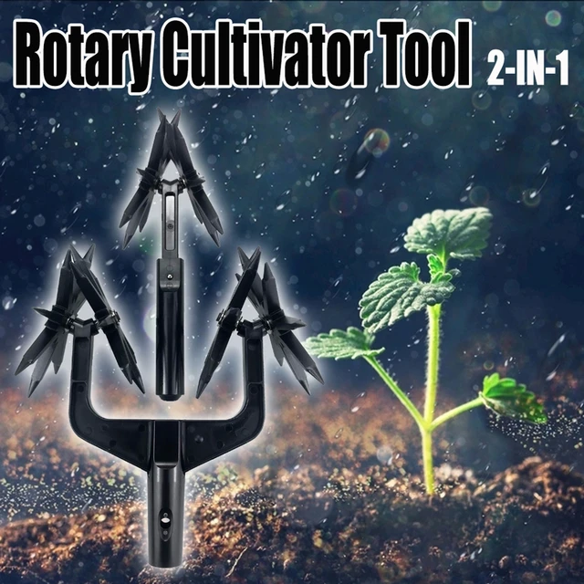 Cultivateur rotatif, scarificateur de sol de jardin résistant à l'usure 2  en 1 scarificateur rotatif pour jardin : : Terrasse et Jardin