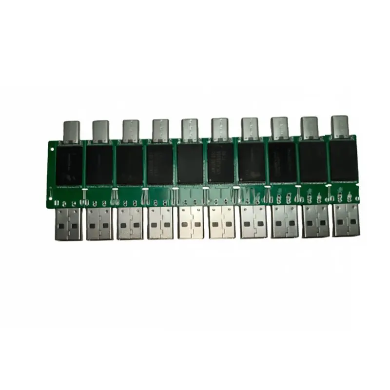 10Pcs 128MB USB2.0 플래시 드라이브 듀얼 인터페이스 고속 칩 휴대전화 및 컴퓨터용 반제품 대용량