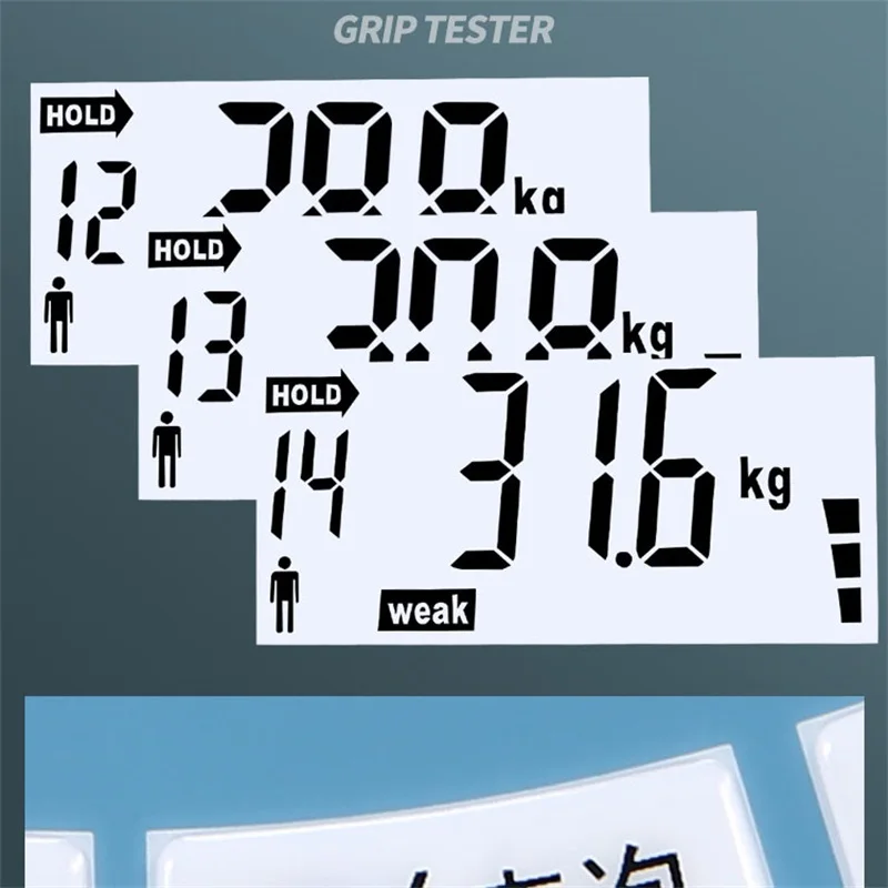 396Lbs/180 Kgs Digital Hand Grip Dynamometer Strength Measurement Meter Auto Capturing Exercise Training Electronic Grip Power