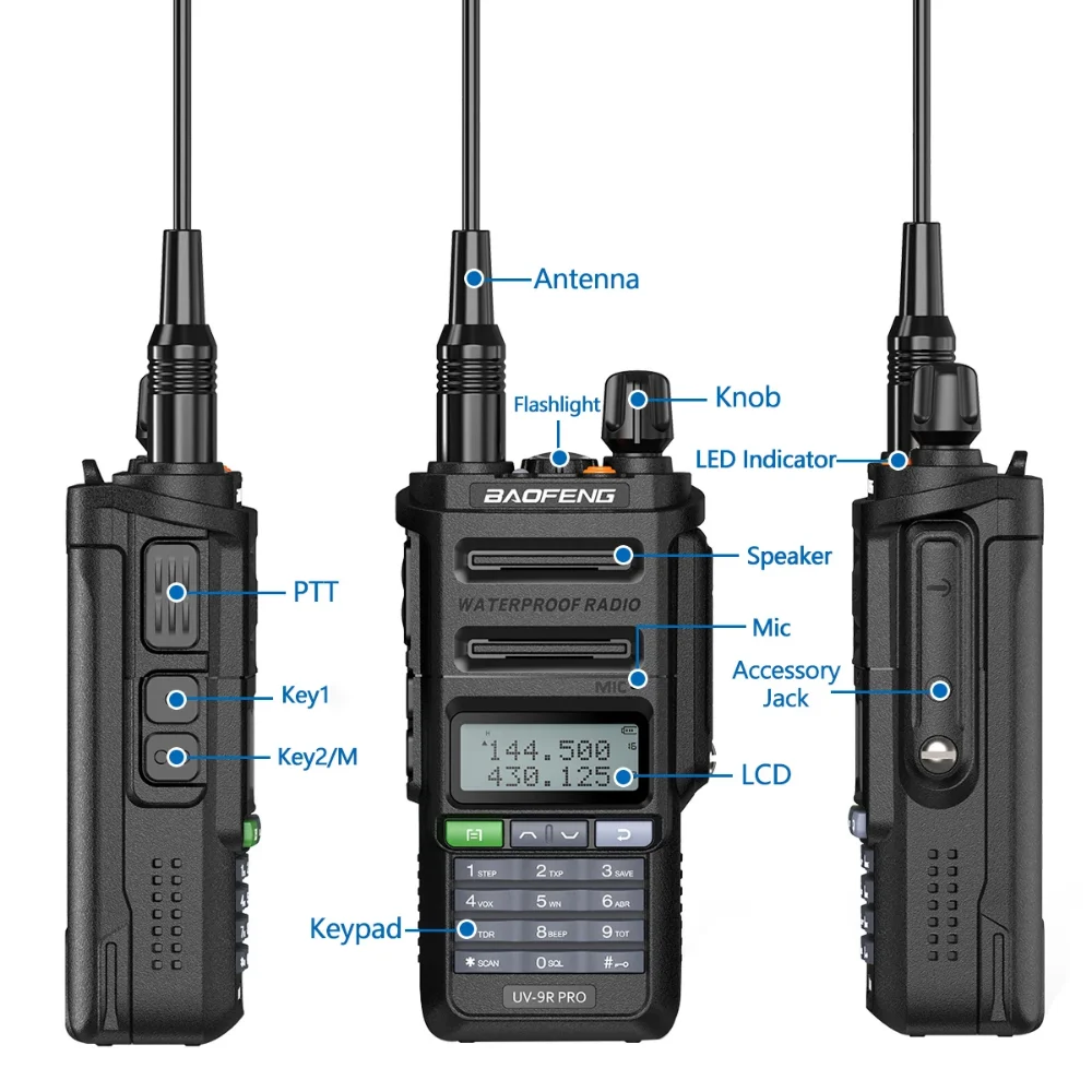 Рисунок 3 - Портативная рация Baofeng UV-9R PRO IP68