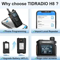 TIDRADIO TD H8 10W High Power Walkie Talkie Long Range Portable Two Way Radio Connection Phone APP Wireless Programming HAM GMRS 2