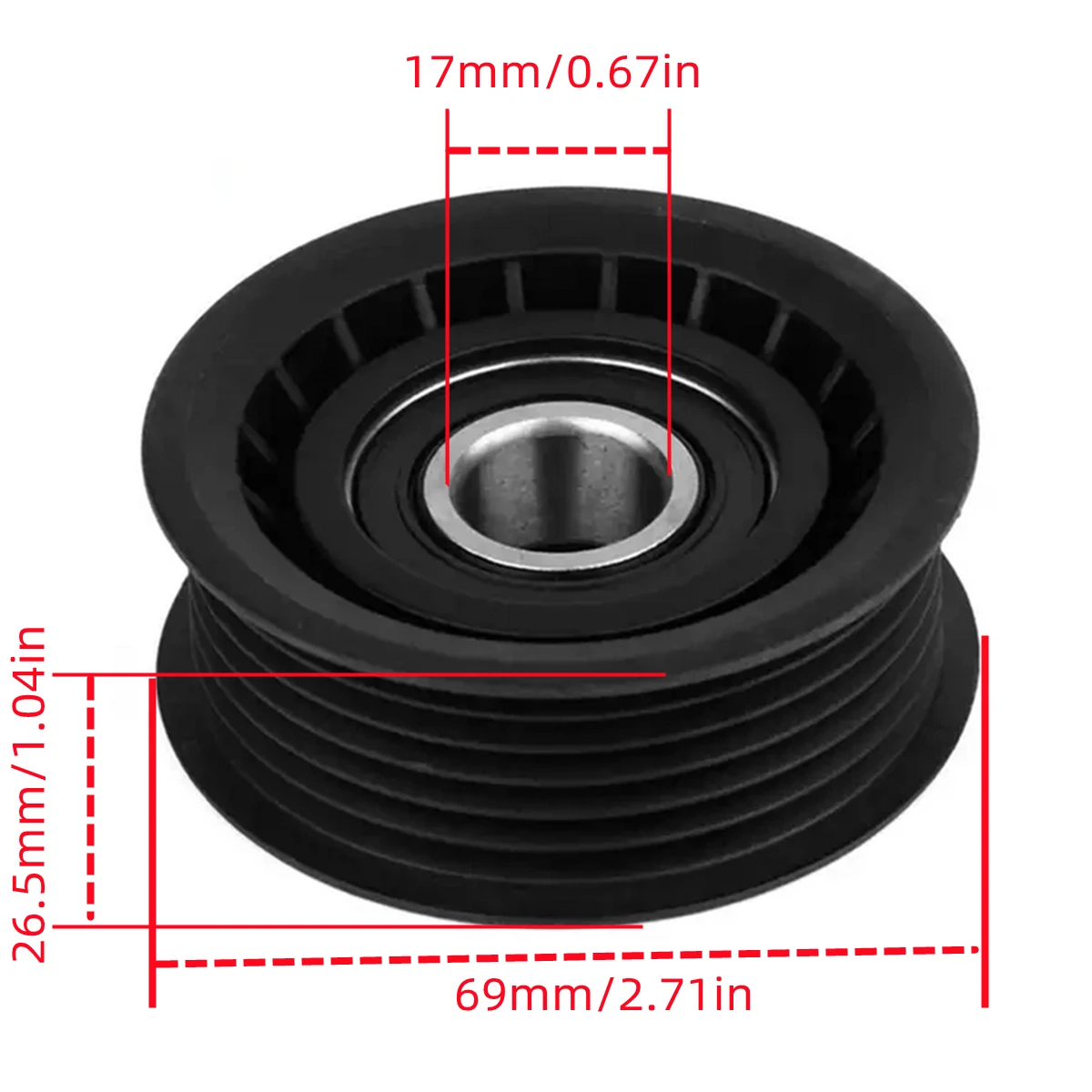 For SsangYong ACTYON SPORTSI CHAIRMAN KORANDO KYRON STAVI REXTON RODIUS V-ribbed Belt Tensioner Pulley 059903341A E Idler Pulley replacement belt,car clutch generator pulley