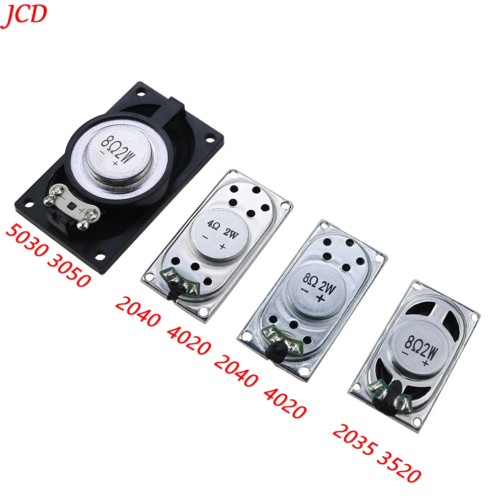 2PCS/Set Square Speaker 2035 3520 2040 4020 5030 3050 4R2W 8R2W 2W 4R ...