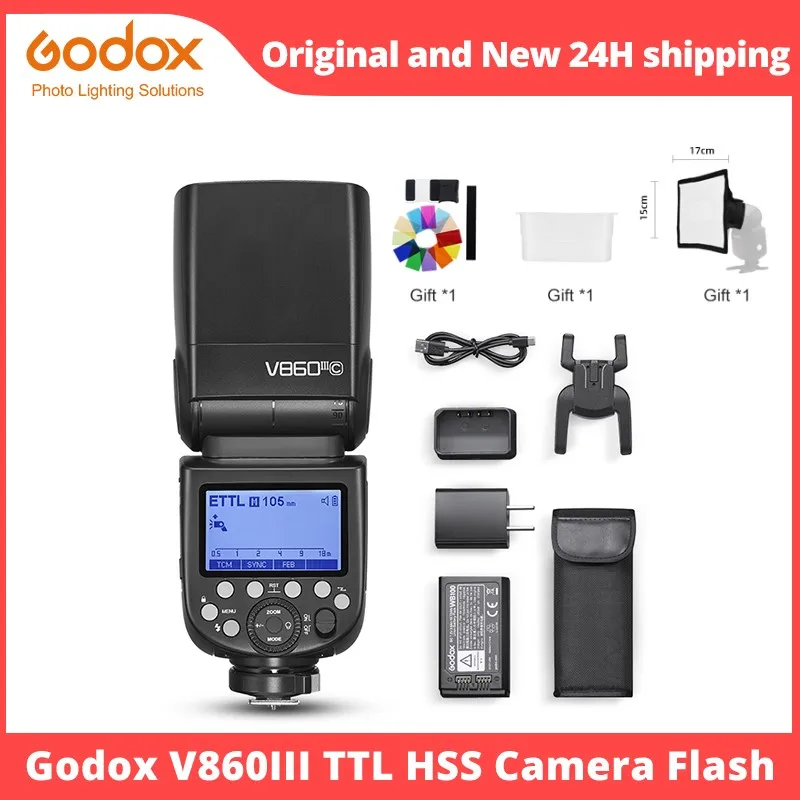Godox V860III V860 III Speedlite Camera Flash E TTL HSS Flash Light for