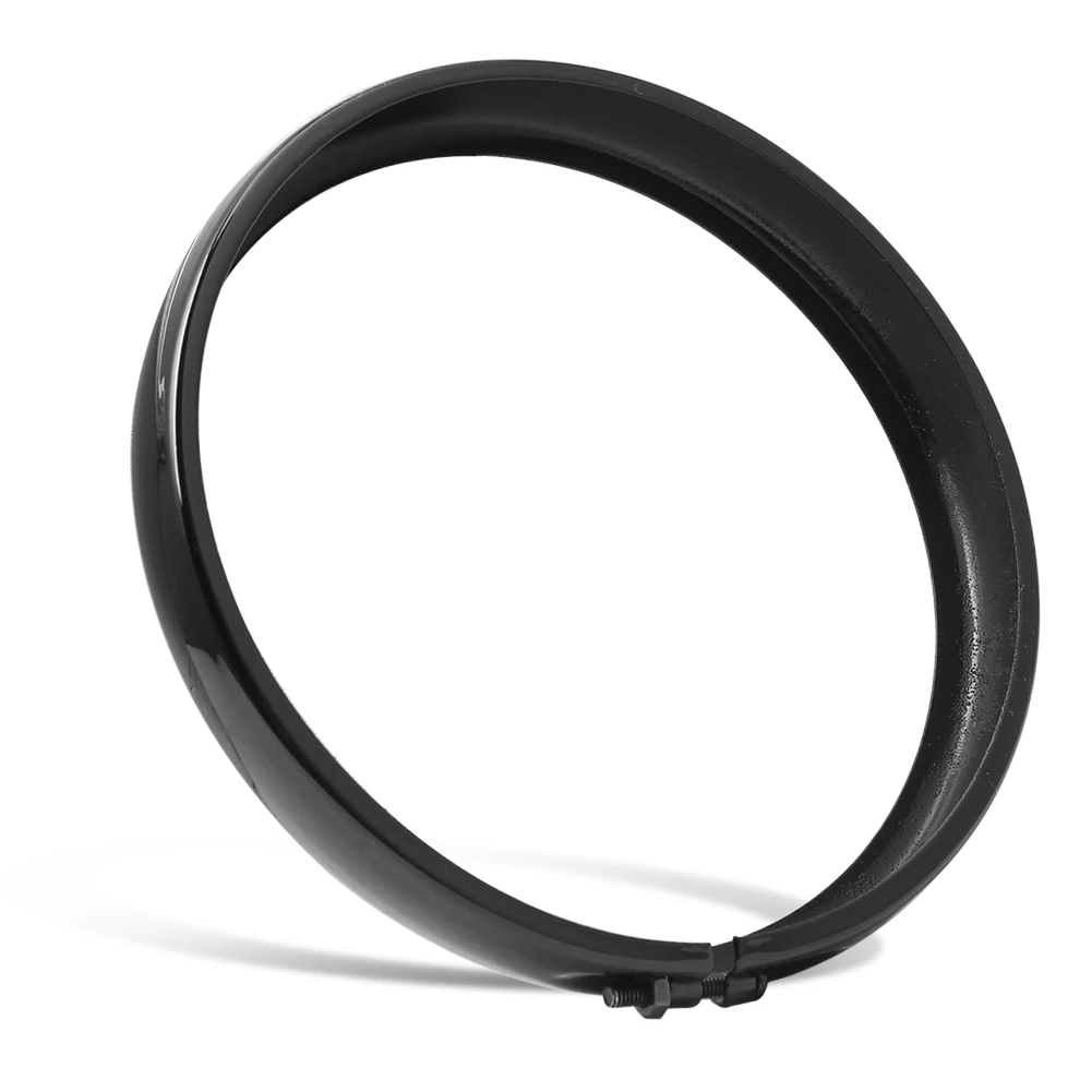 Motorcycle Black 5.75'' Headlight Headlamp Trim Ring For Harley Sportster Iron XL 883 1200 Dyna Softail Street Bob