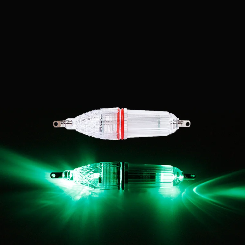 1 PC LED 14cm 듀얼 헤드 플래싱 낚시등 해양 낚시용 수중 루어 라이트 적합한 낚시 장비