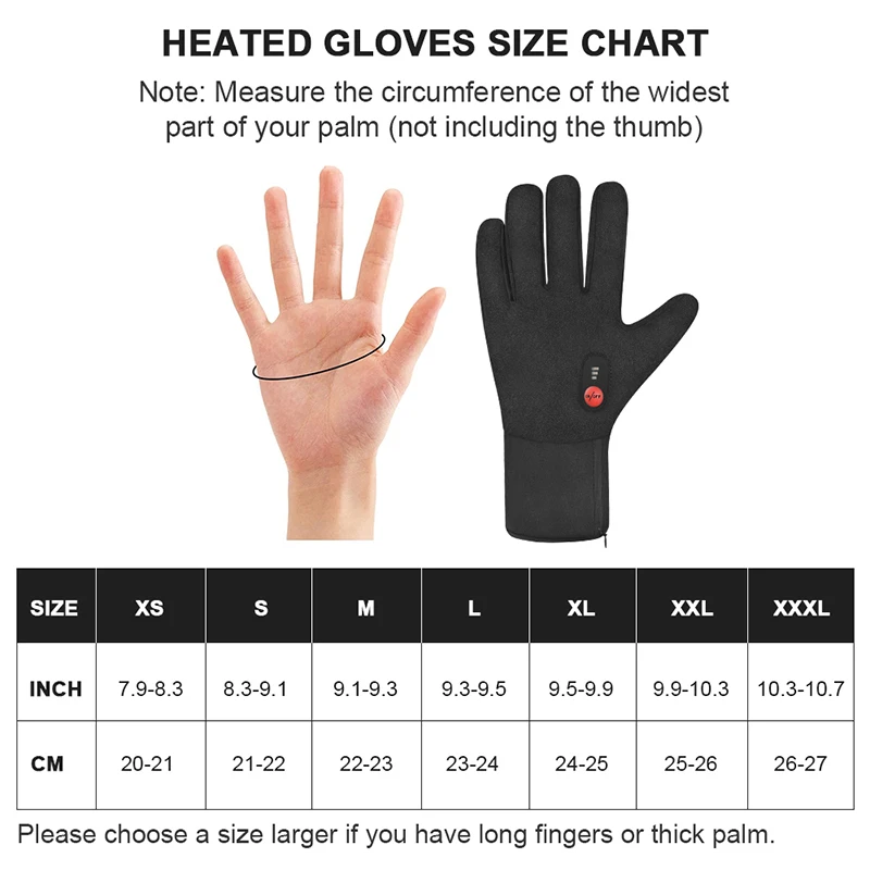 Sun Will Gants Chauffants Électriques, Gants Hiver avec Batterie 7,4V  2200mAh pour Homme Femme, Gants Chauffants Hiver pour Cyclisme Ski de Neige