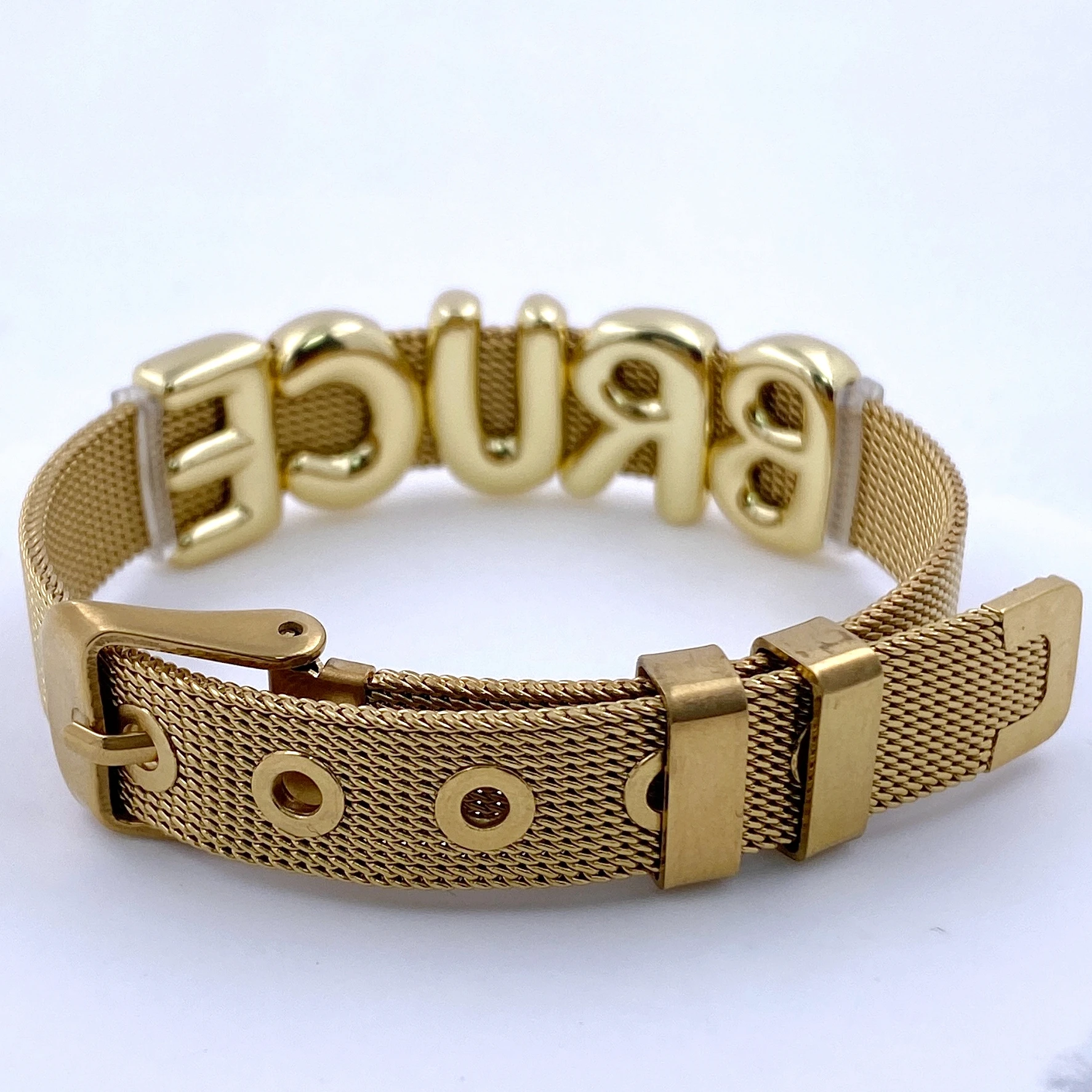 Personalized Capital Initial A-Z 26 Letter Love Heart Bracelet