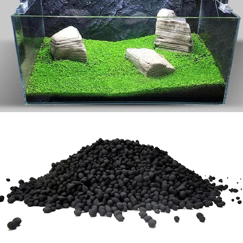 Aquarium Substrate 100g Aquarium Plants Soil Decoration Fish Tank Water Plant Fertility Substrate Sand Gravel Moss Grass Lawn Accessories