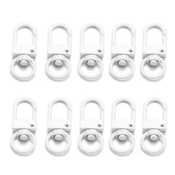 Alloy Snap Lobster Clasp Hooks for DIY Jewelry and Accessories (10 - Pack) Wholesale (White)