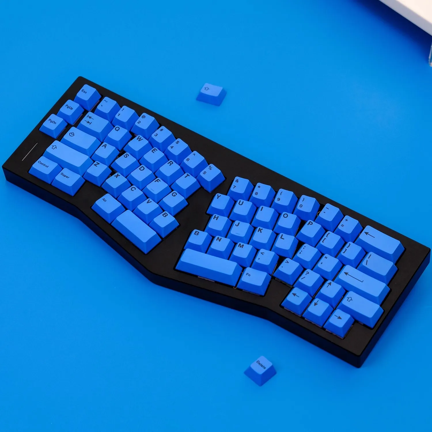 Tintura Azul Pbt-subbed Key Caps Ícone Gmk Rgby Keycaps Cherry Perfil Keycap 2.25u 2.75u 7u Alice 61 75 87 96 98 Set - Imagem 3