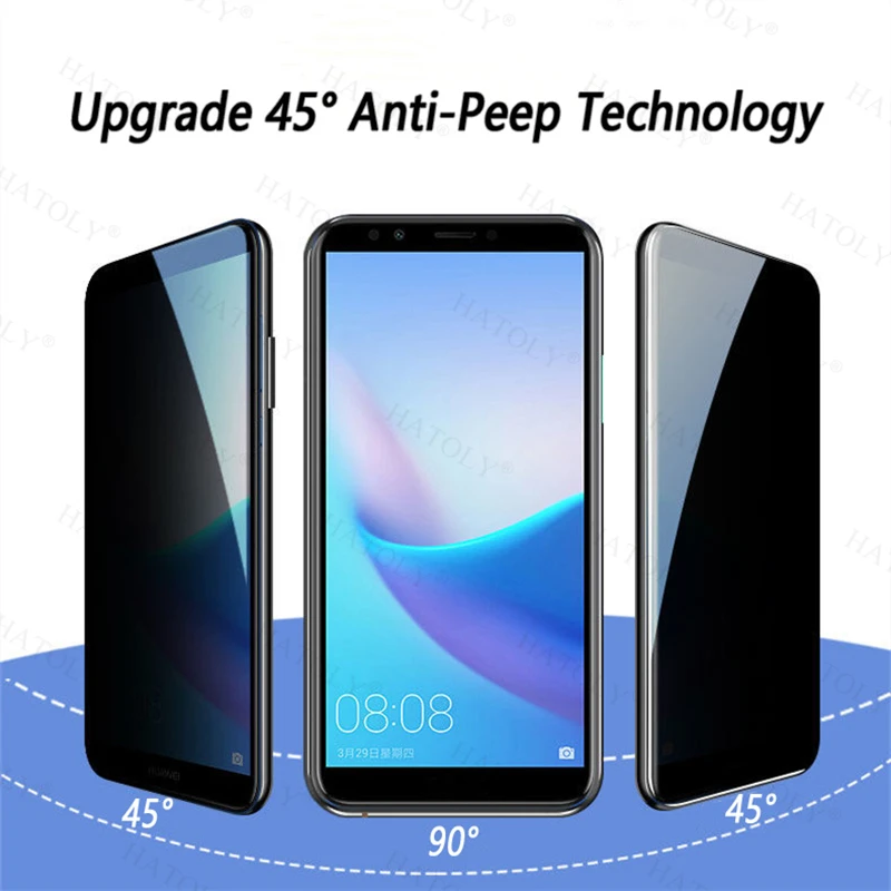 Premium Privacy Screen & Camera Lens Protector for Smartphones, 6.83-inch Tempered Glass