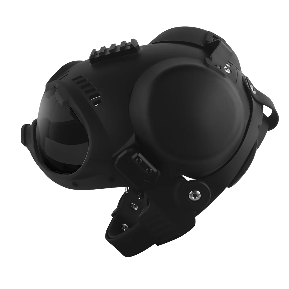 K9 Dog Tactical Helmet with Goggles Guide Rail Outdoor Combat Training Search Rescue Working Full Protective Police Dog Helmet