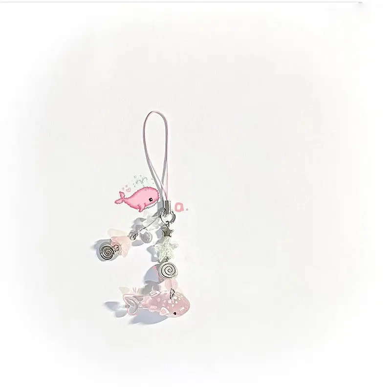Vibrant Shark Beaded Phone Charm by Cutey's