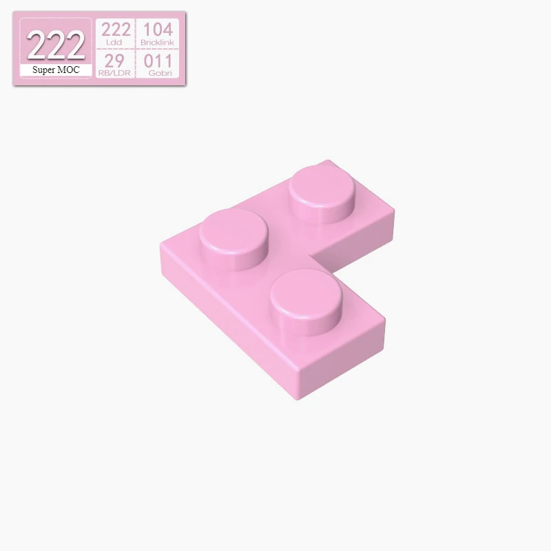 10PC 빌딩 블록 키트 하이테크 보드 부품 플레이트 2x2 코너 2420 요소 브릭 부품 계몽 창의력 어린이 장난감 액세서리