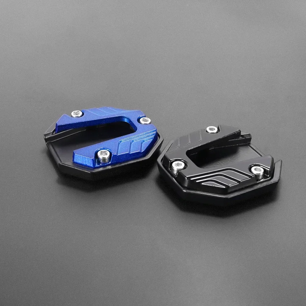 Universal Motorcycle Kickstand Extender - Anti-Slip Side Stand Extension Pad with Enlarged Base, Scooter Bike Support Plate