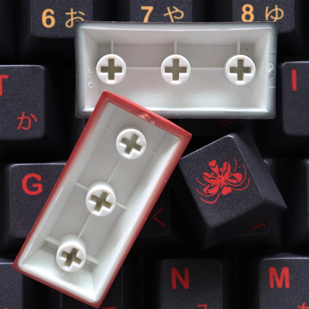 GMK Higanbana Cherry Profile Keycaps PBT 129 Keys Five Side Dye