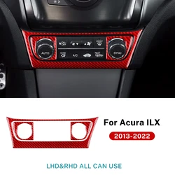 Deluxe Soft Carbon Fiber Car Center Console Screen Sticker - Right - hand drive (AC Red Carbon)