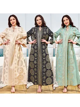 Women's clothing Muslim robe women new pearl evening dress long dresses