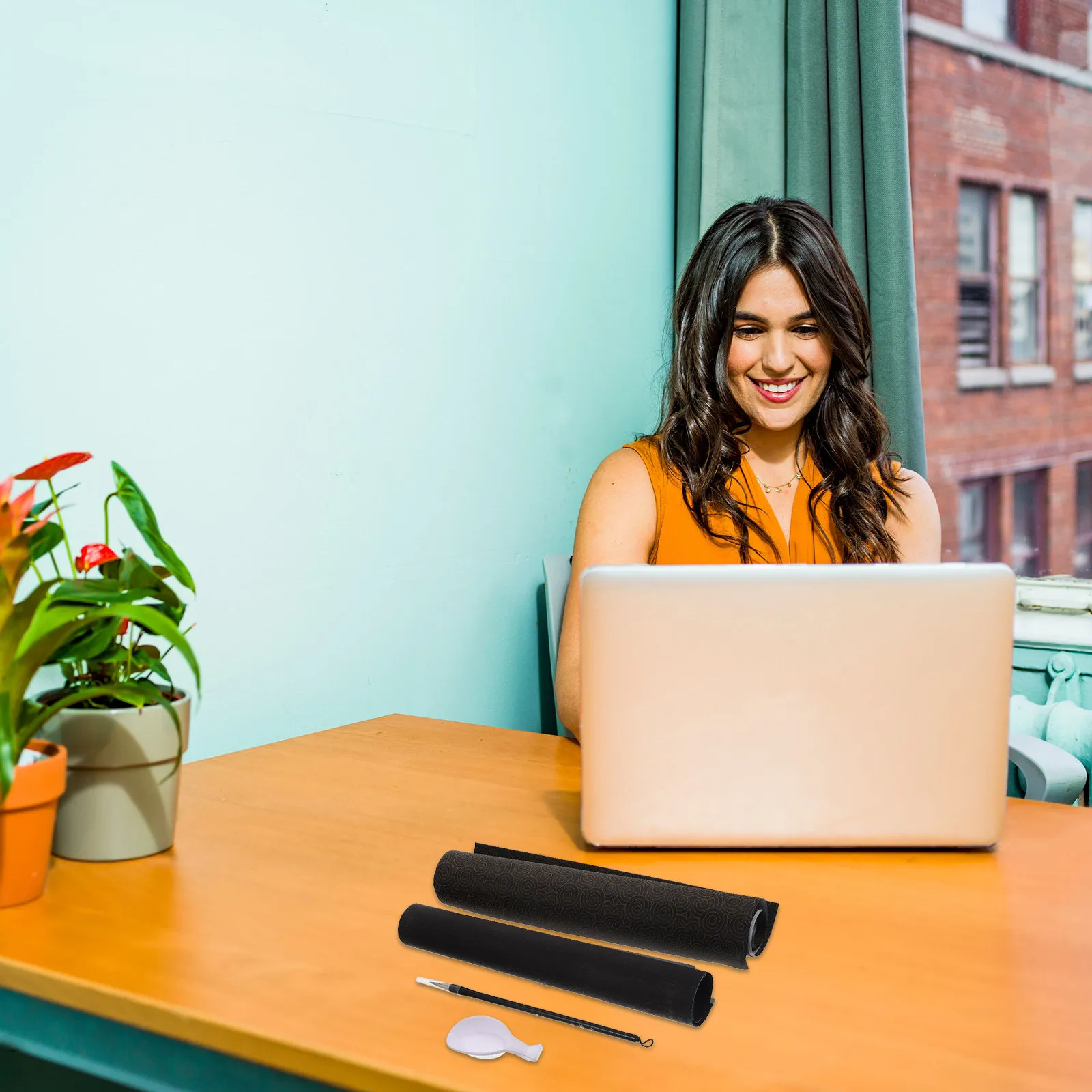 1 세트 접이식 서예 종이 잉크 수채화 그림용 튼튼한 재사용 가능한 쓰기용 천 중국어 붓 예술 연습