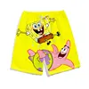SpongeBob SquarePants Vacation Beach Pants Summer Couple Sleep Pants Quick drying Sports Pants Men's and Women's Casual Pants 1