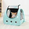 Outdoor Travel Cat Backpack Supplies Portable foldable double shoulder cat bag breathable puppy backpack fashionable and pet bag 3