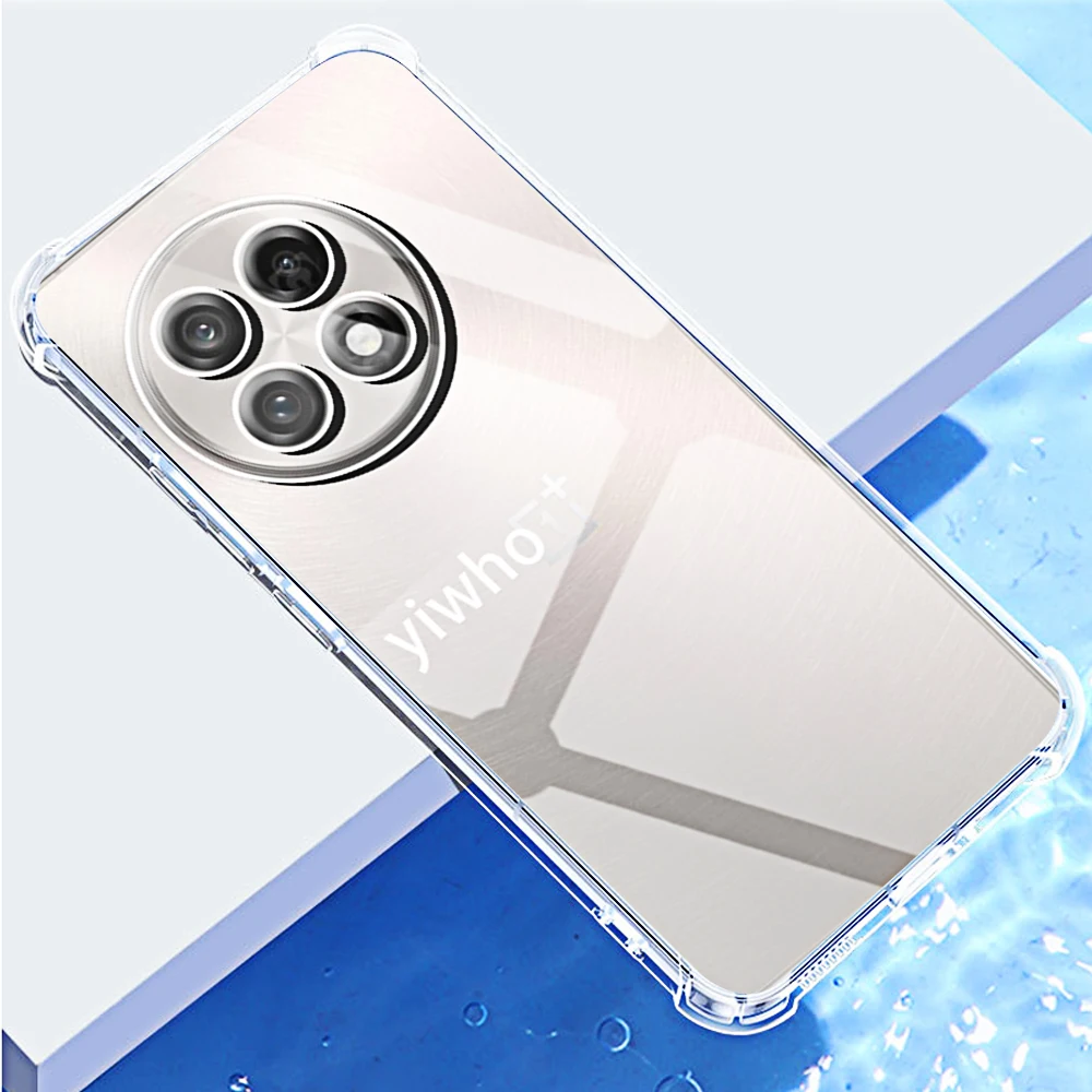 Enhanced Shockproof Transparent Silicone Phone Case with Soft TPU Bumper