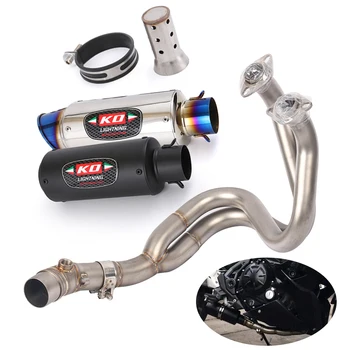Exhaust System For Kawasaki Ninja 650 Z650 2013-2021 Motorcycle Escape Front Link Pipe 51MM Muffler With DB Killer Slip On