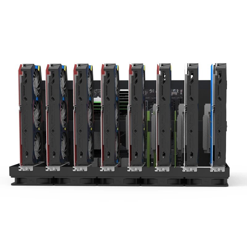 Stackable Open Mining Rig Frame Iron Mining ETH/ETC/ZEC Ether Accessories Tools 8 GPU Crypto Coin Bitcoin Rack computer chassis frame