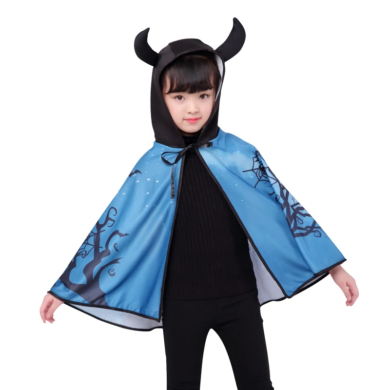 

Carnival Witch Pumpkin Skull Cloak Cosplay Ghost Festival Costumes for Kids Happy Party Dress Up